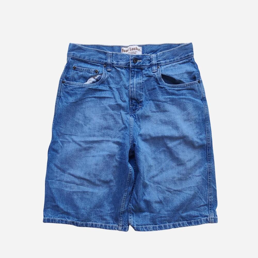 Fool Locker blue denim baggy shorts